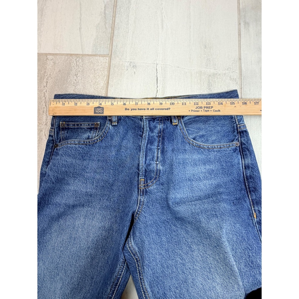 Frame The Straight Jeans 30 Dreamy Blue Button Fly LMHST510 Mens Denim - Picture 5 of 10